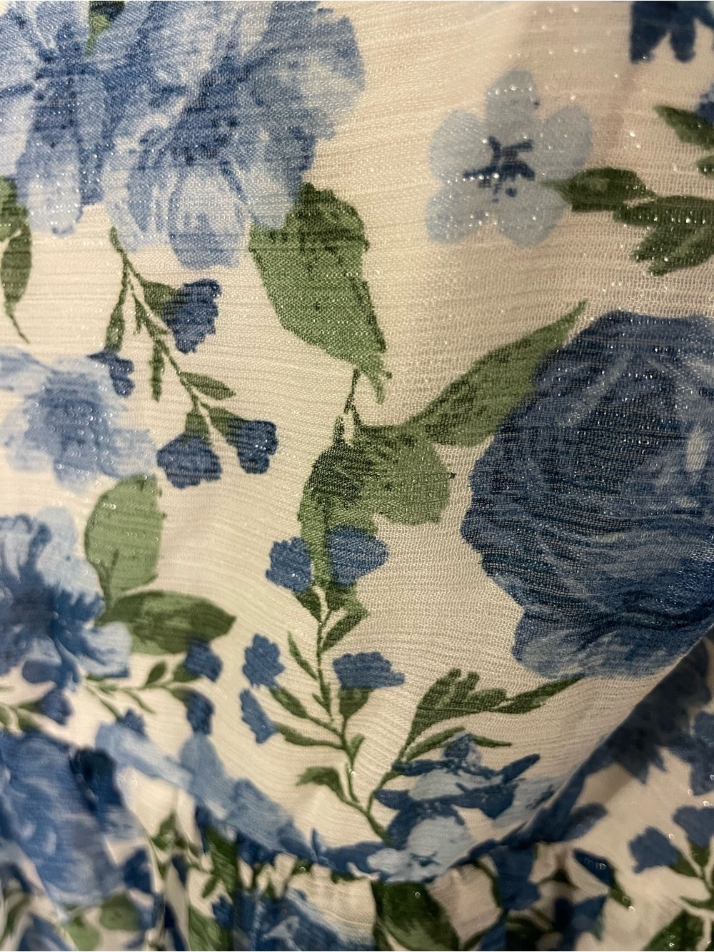 ARULA Blue & White Floral Square-Neck Maxi Dress - Picture 2 of 5